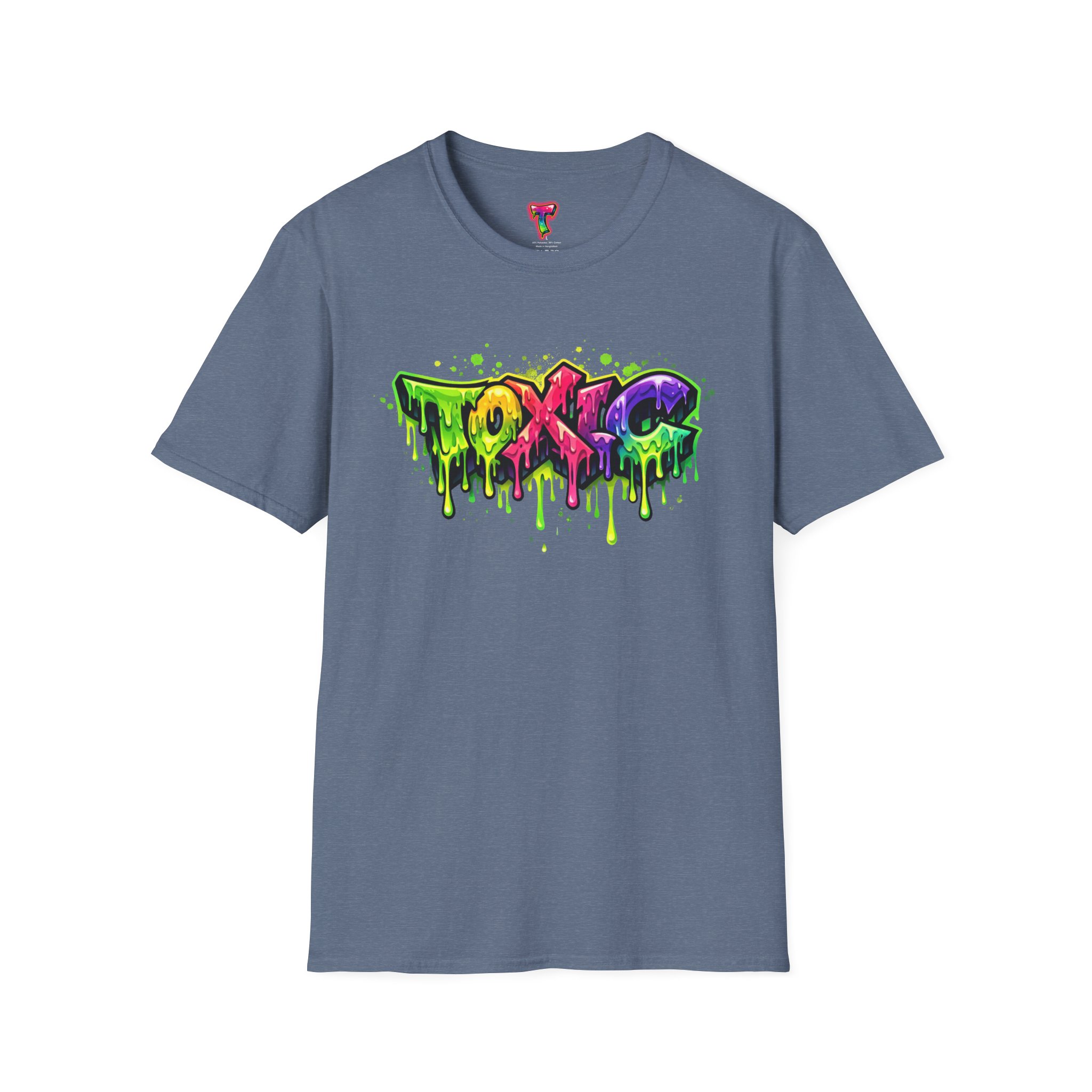 'TOXIC' Neon Graffiti Drip Streetwear Tee - Ảnh 33
