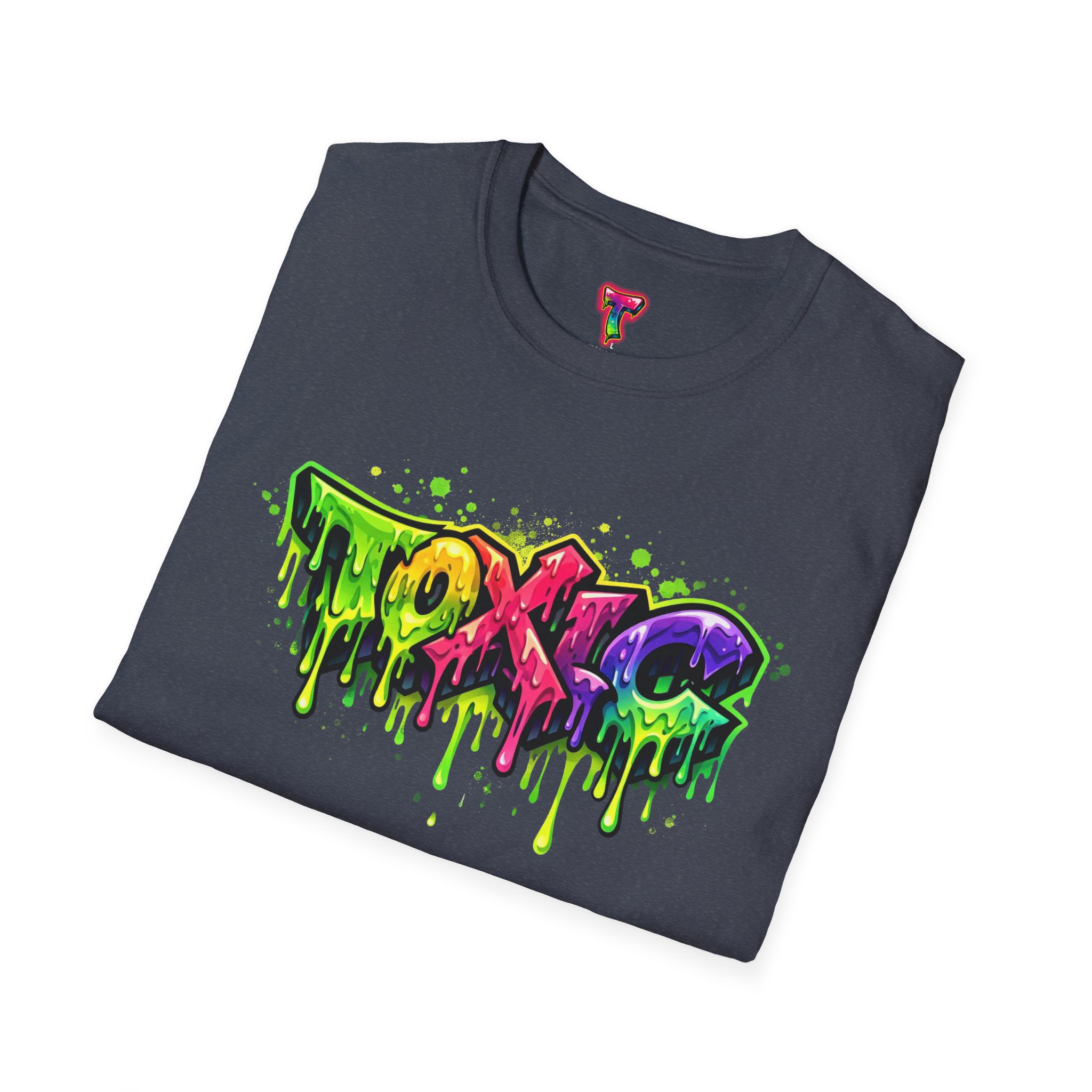 'TOXIC' Neon Graffiti Drip Streetwear Tee - Ảnh 48