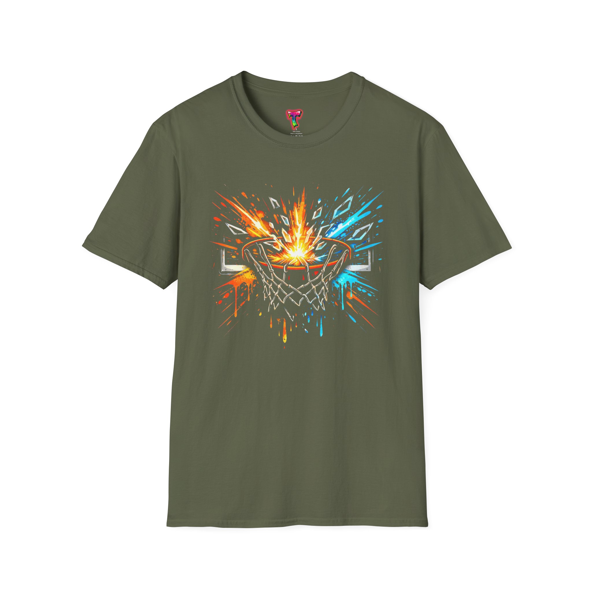 Basketball Hoop Explosion T-Shirt - Ảnh 9