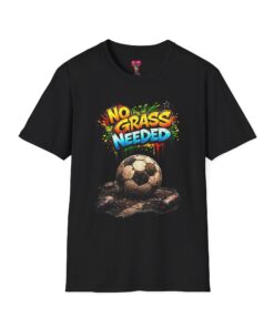 "No Grass Needed" Vintage Soccer Ball Graphic Tee