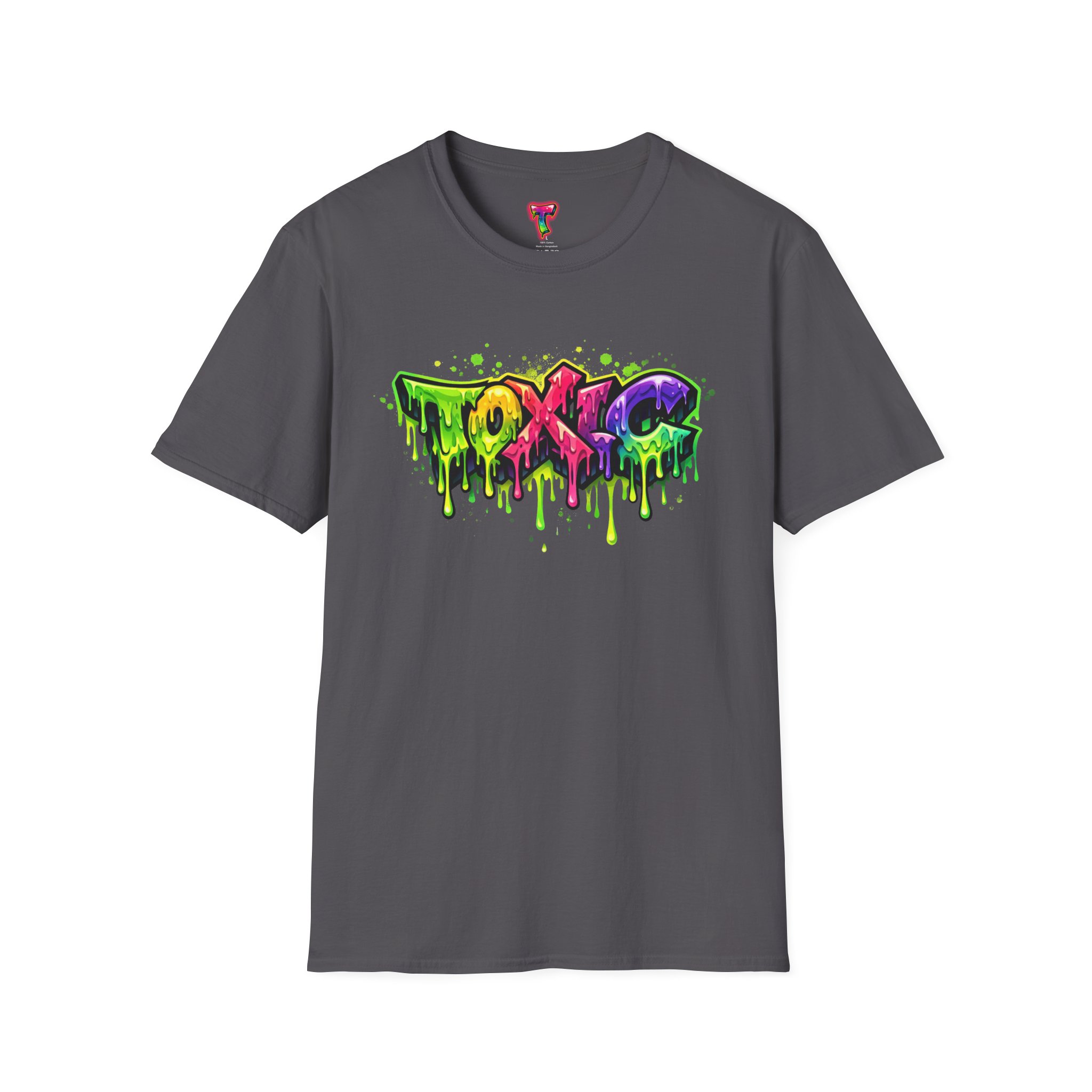 'TOXIC' Neon Graffiti Drip Streetwear Tee - Ảnh 37