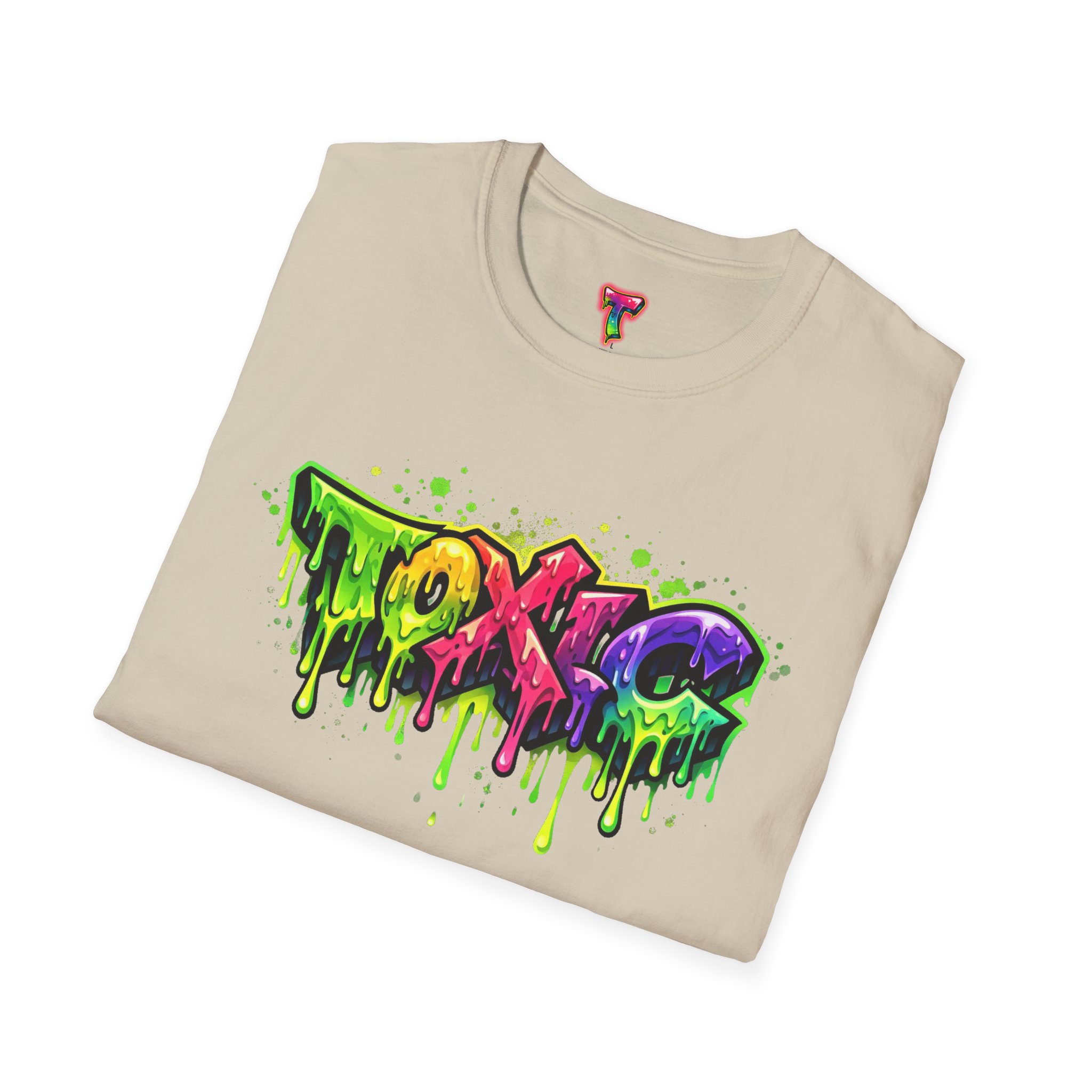 'TOXIC' Neon Graffiti Drip Streetwear Tee - Ảnh 12
