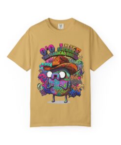 Psychedelic Mushroom Character Graphic T-Shirt