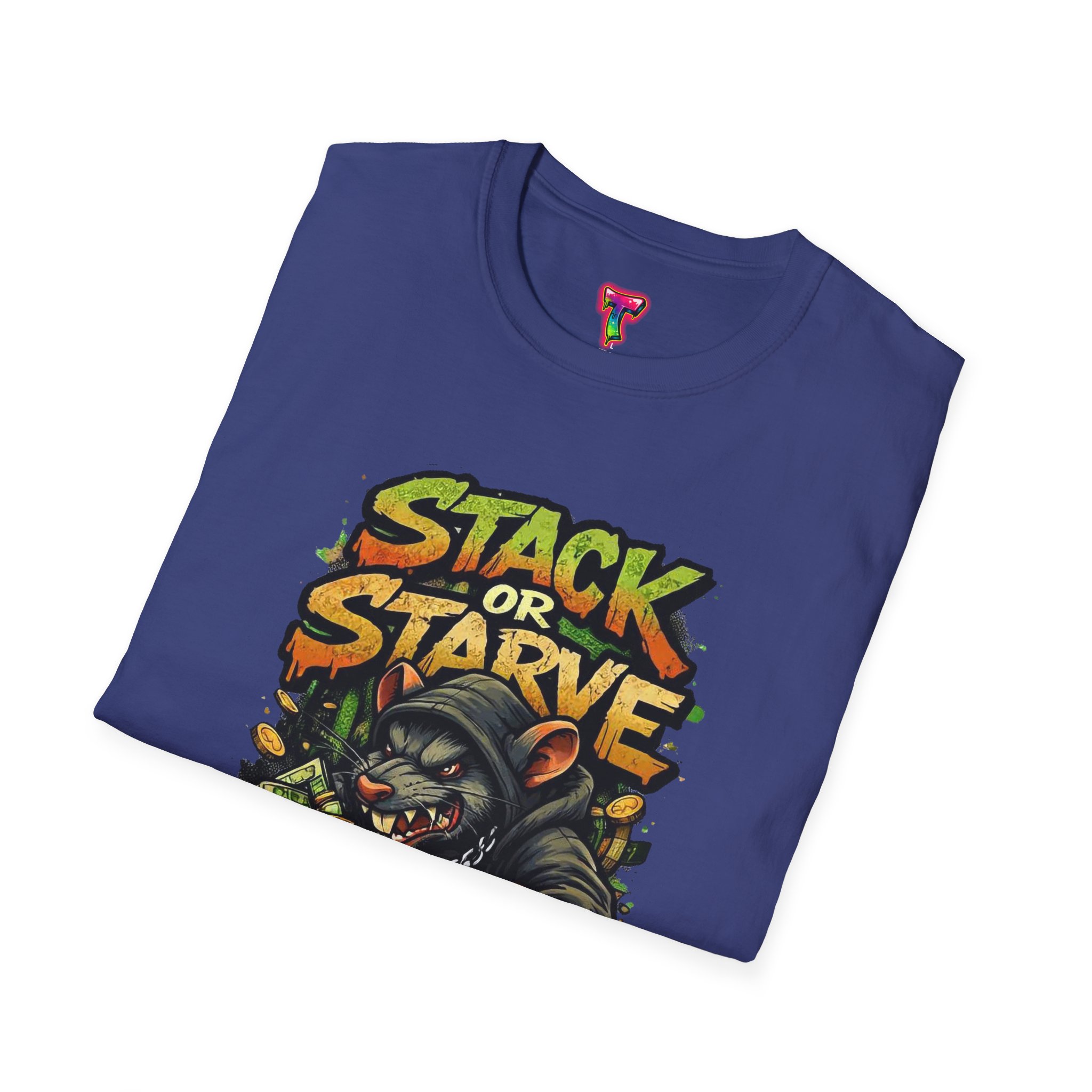 Stack or Starve Crypto Graphic T-Shirt - Ảnh 4