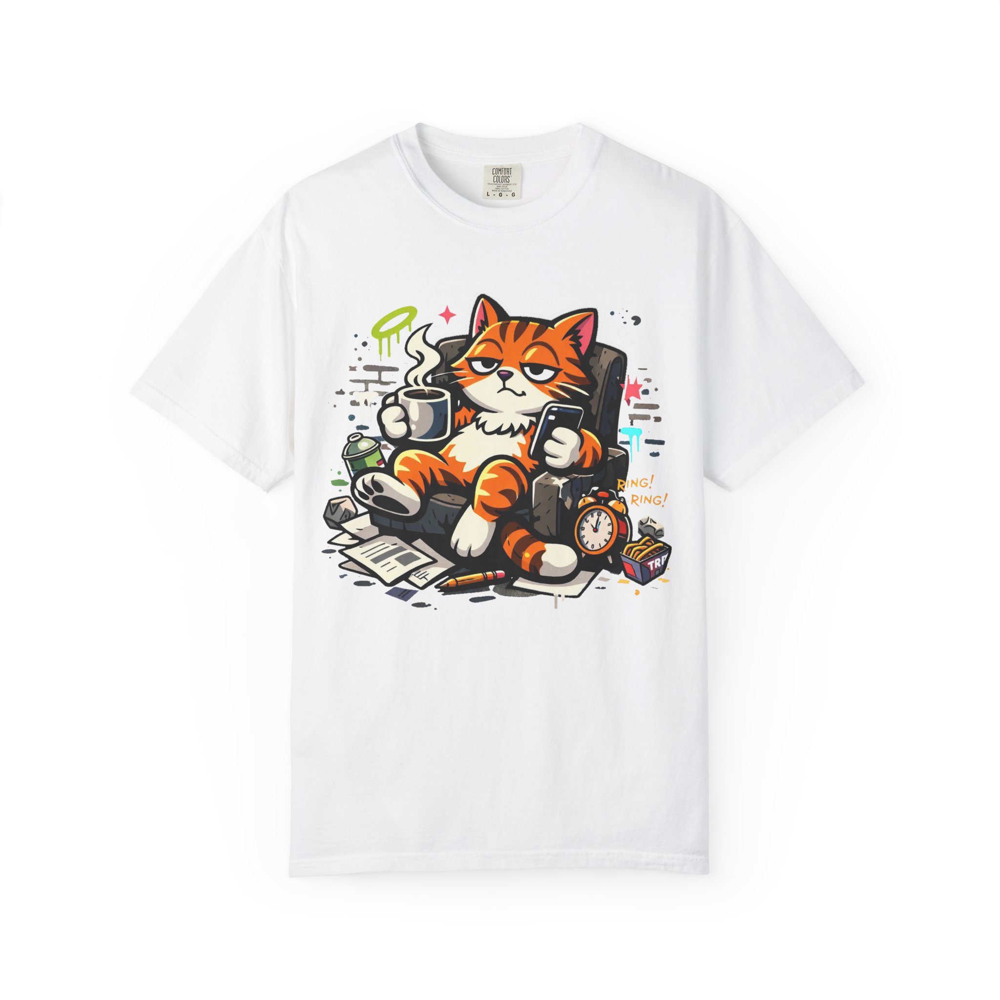 Relaxed Cat Lounge T-Shirt - Ảnh 5