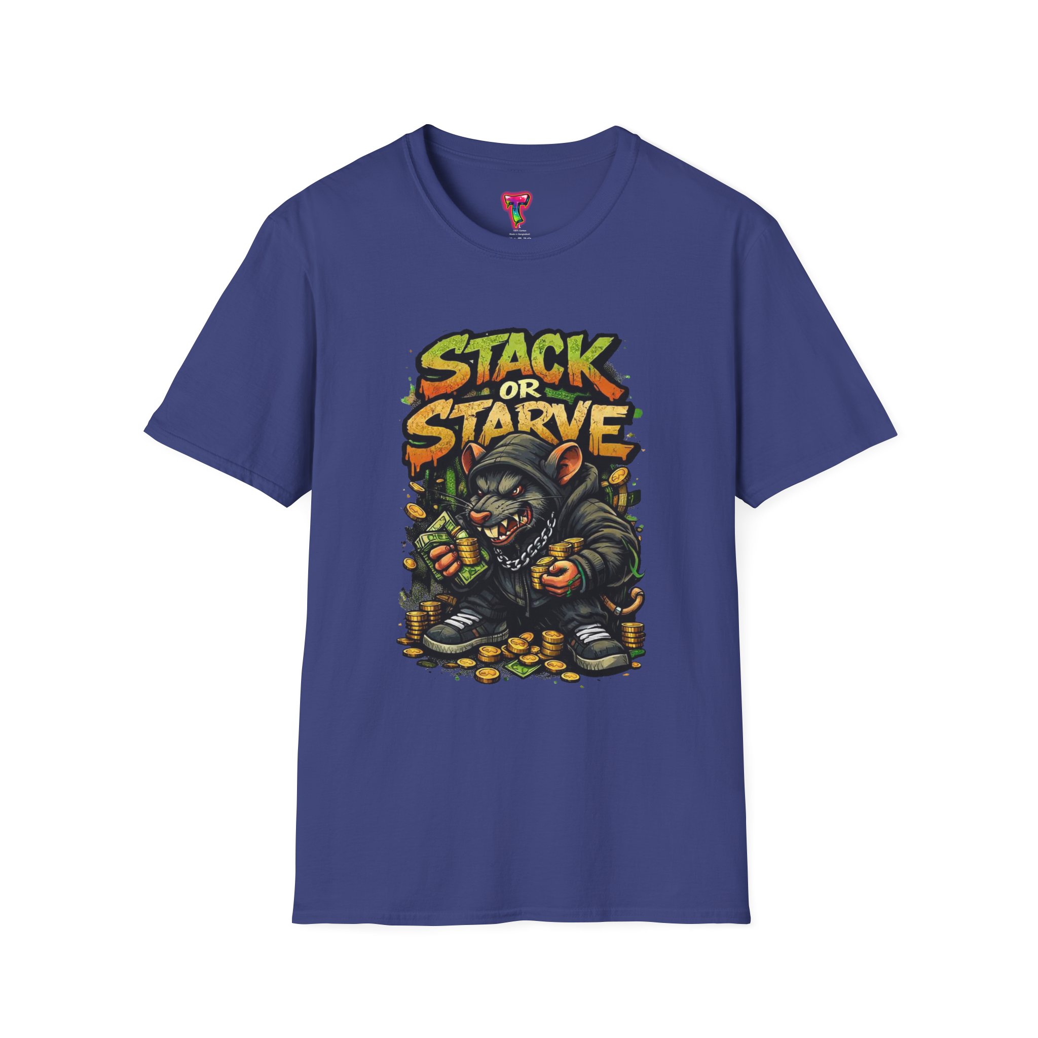 Stack or Starve Crypto Graphic T-Shirt