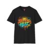 'Tropical Heat' Colorful Sunset Palm Beach Graphic Tee