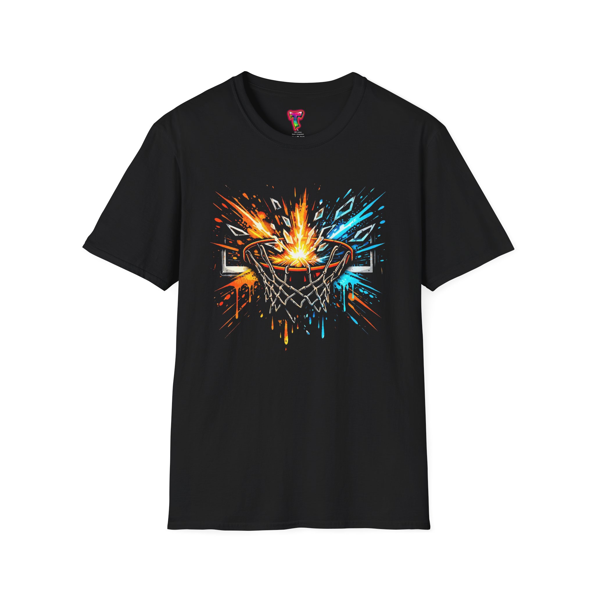 Basketball Hoop Explosion T-Shirt