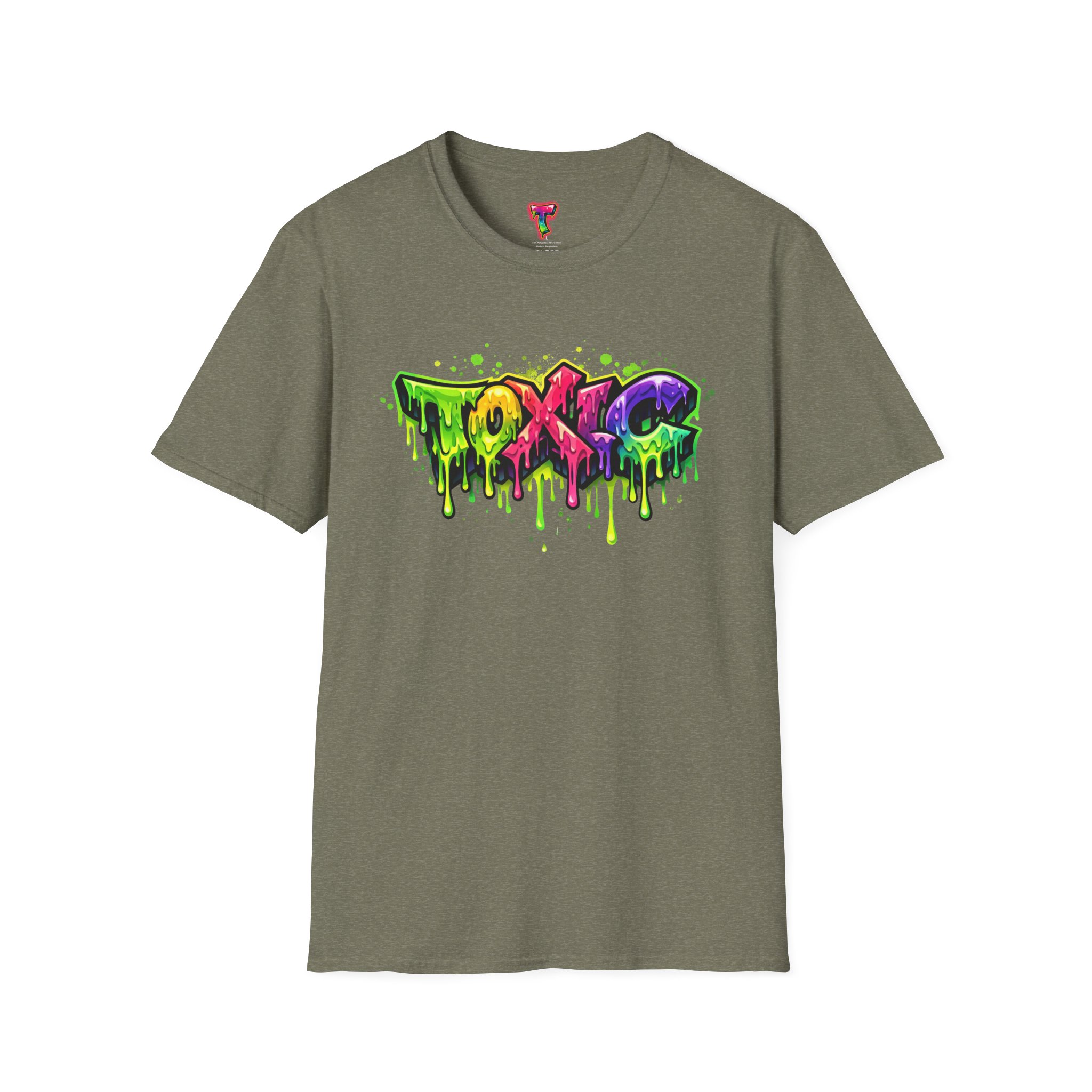 'TOXIC' Neon Graffiti Drip Streetwear Tee - Ảnh 17